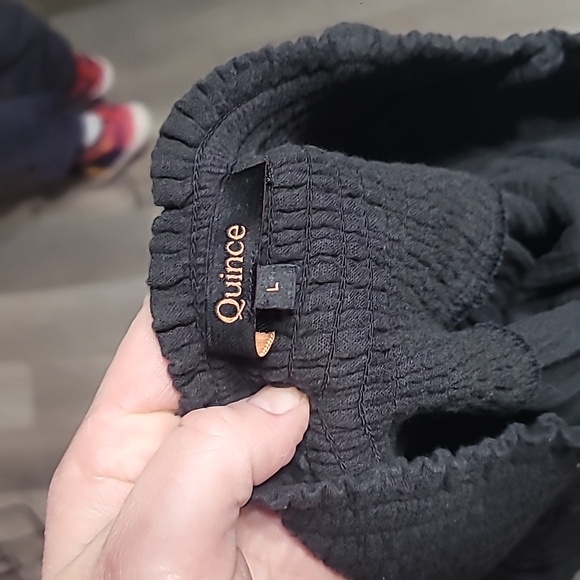 Quince Women's 100% Organic Cotton Gauze Smocked Maxi Skirt Size Large - Picture 4 of 6